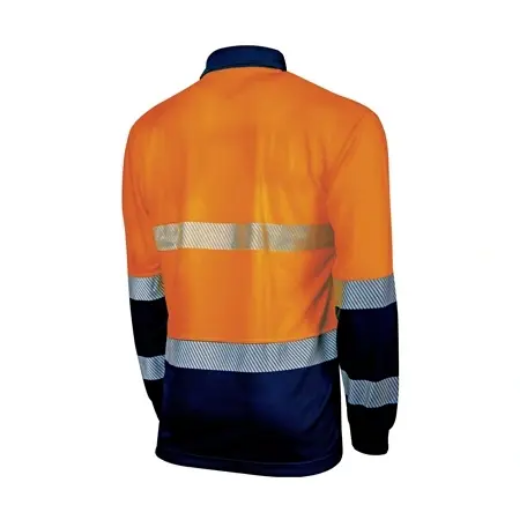 Picture of Tru Workwear, L/S Two Tone Hi-Vis Polo Shirt